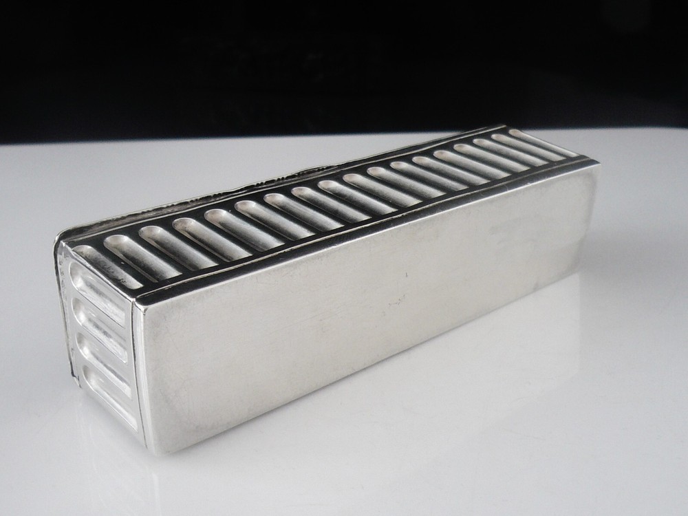 Attractive Sterling Silver Multi Purpose Box, Berthold Muller, Chester 1900