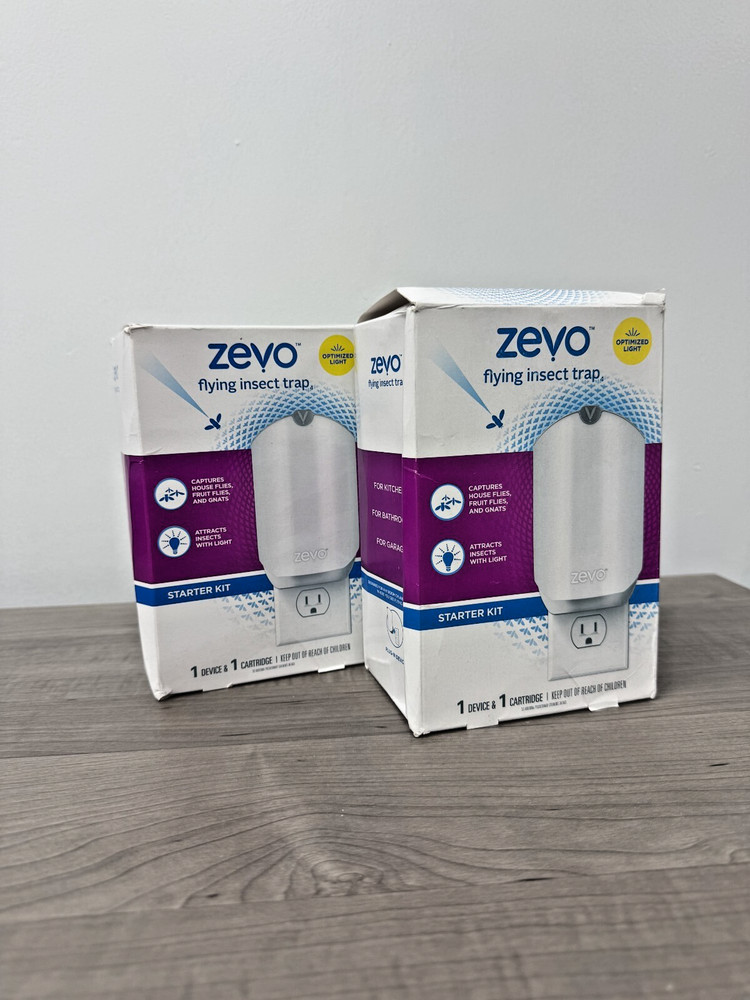 Zevo Electric Flying Insect Trap Starter Kit 2 Pack