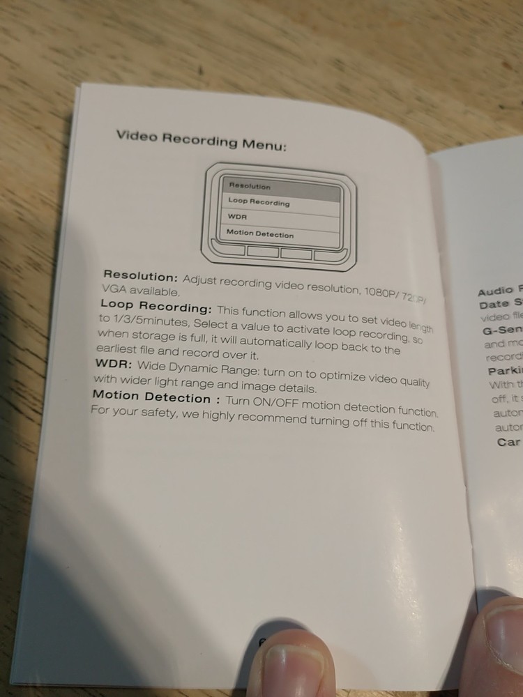 DC18 Dashcam Dual Camera