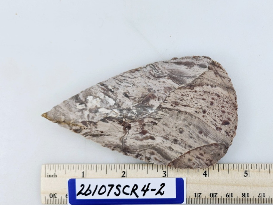 4.5" Stone Scraper - BiFace - Skinner - Knife - hand Knapped Agate
