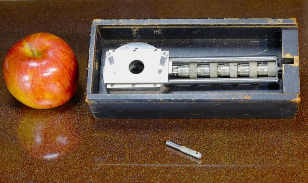 microscope antique collectible Eberbach integration stage ANN ARBOR INCH