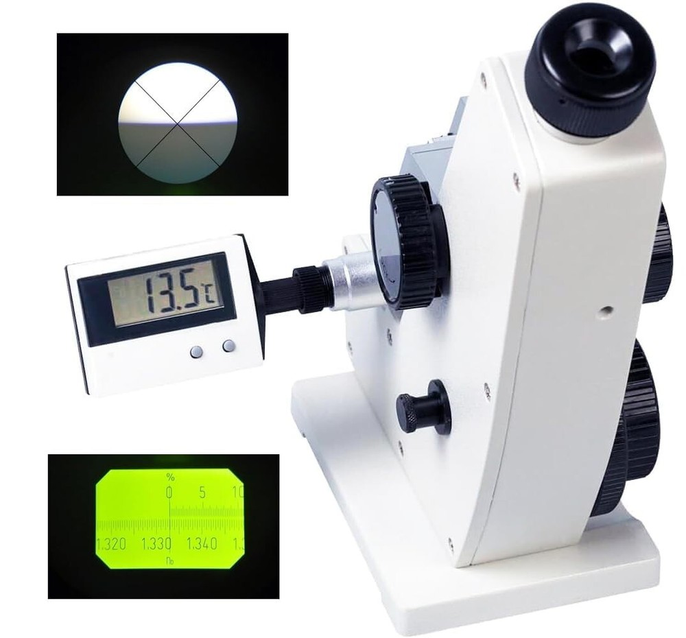 ABBE Refractometer Monocular Refractometer with Refractive Index nD 1.3000-1.700