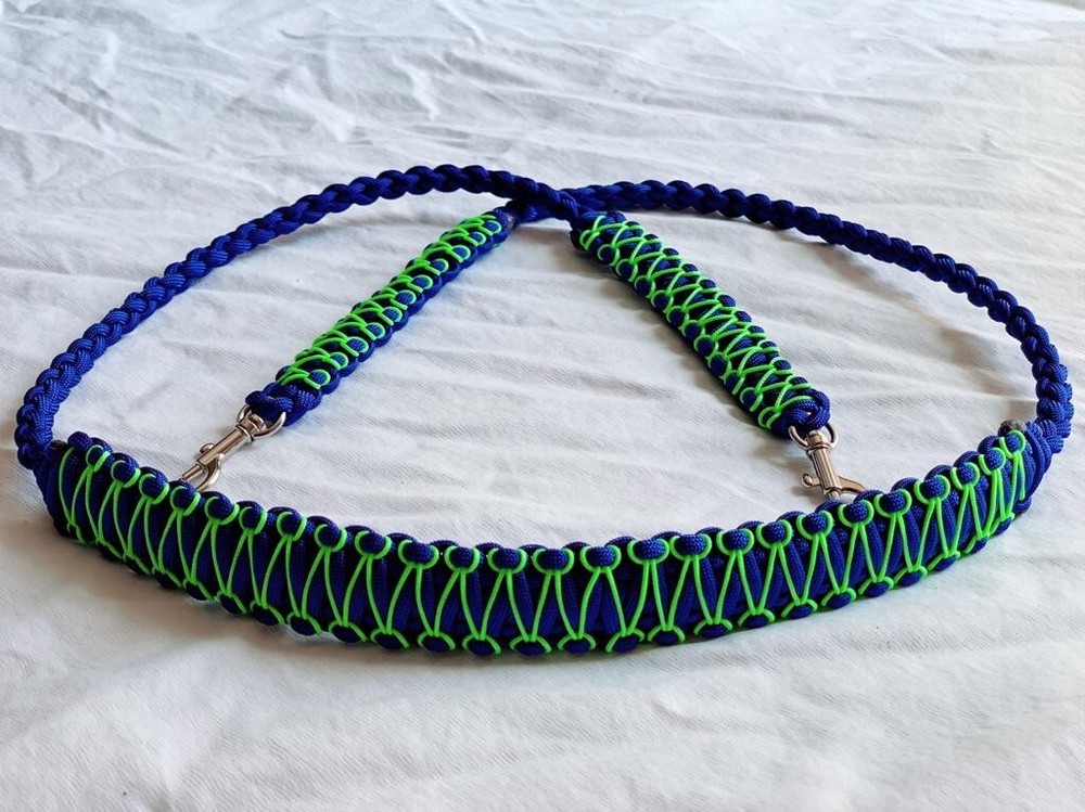 Royal Blue And Neon Green Binocular Strap