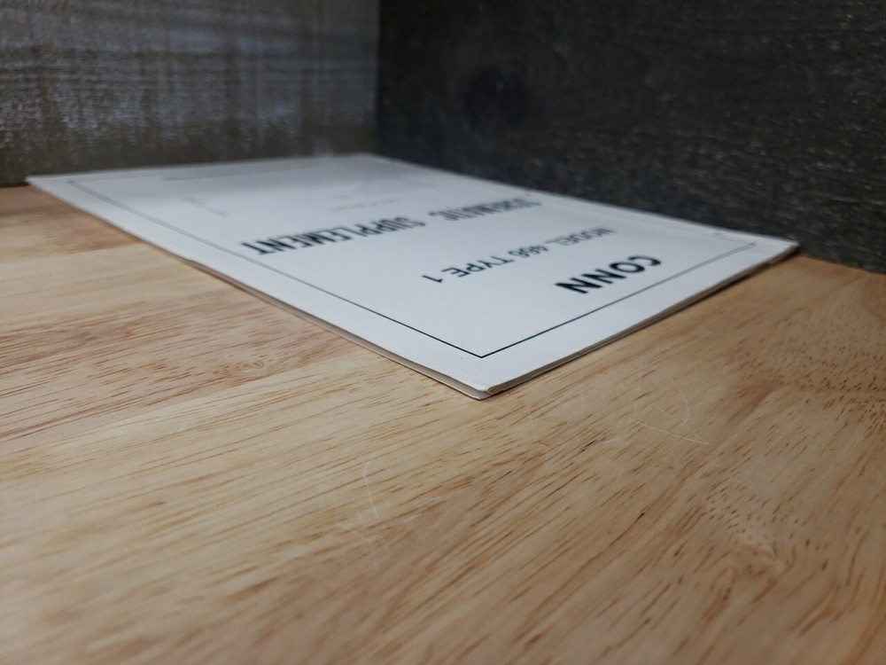 Conn Model 466 Type 1 Schematic Supplement