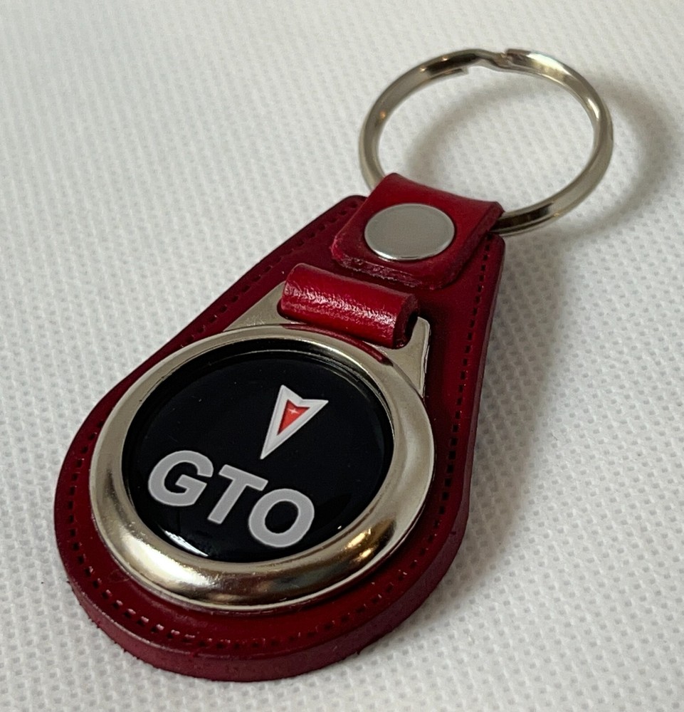 RED GTO PREMIUM LEATHER KEYCHAIN