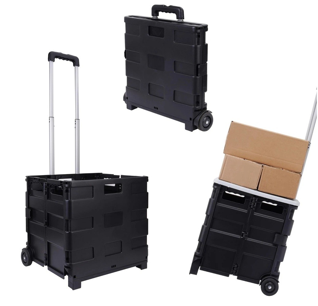 Elevon Office Cart Rolling Cart Basket ​Storage Container with Wheels and Handle