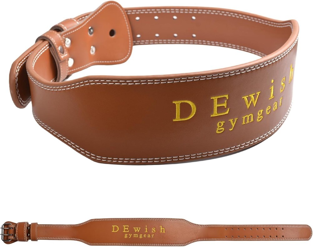 Leather Powerlifting Belt Double Prong 1PCS