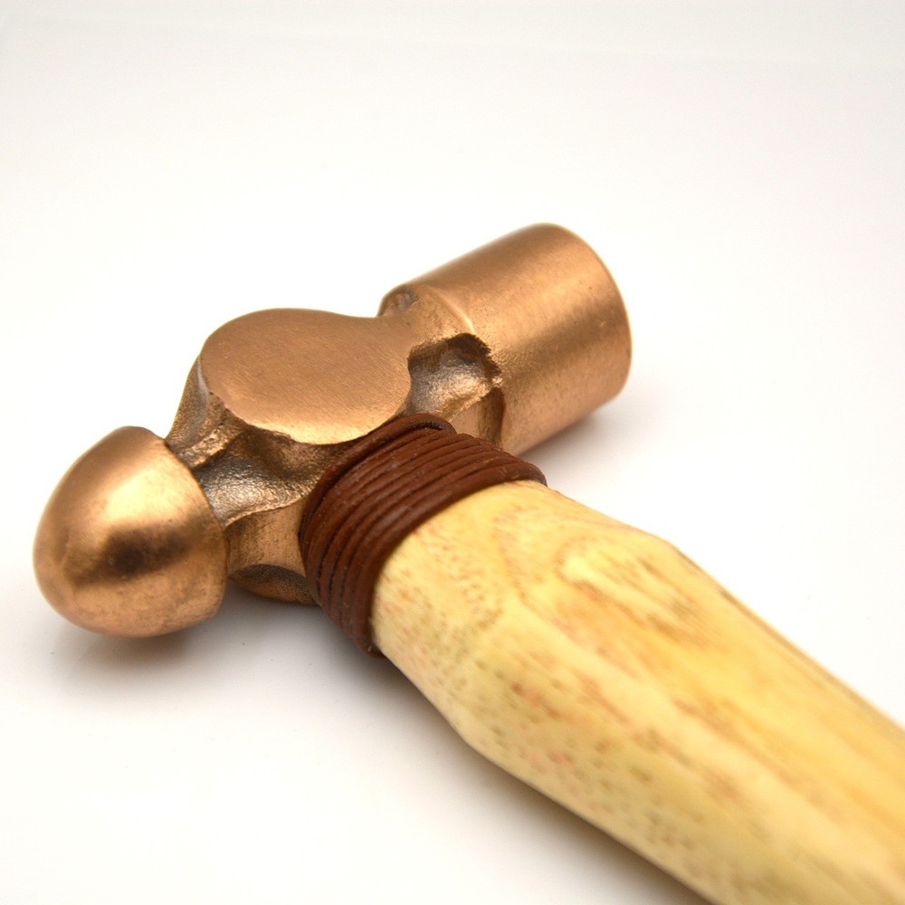 Copper Ball-Peen Hammer for Engine Models | Walnut Handle, Precision Tool