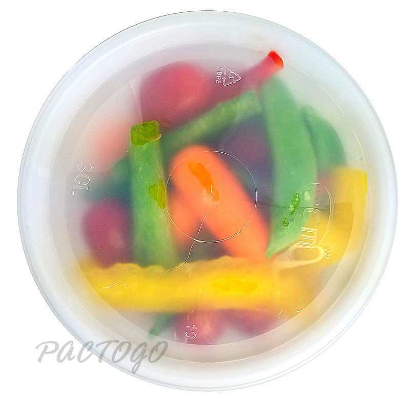 240 Sets- 32 oz. Clear Plastic Soup/Food Containers w/Lids Combo (Microwaveable)