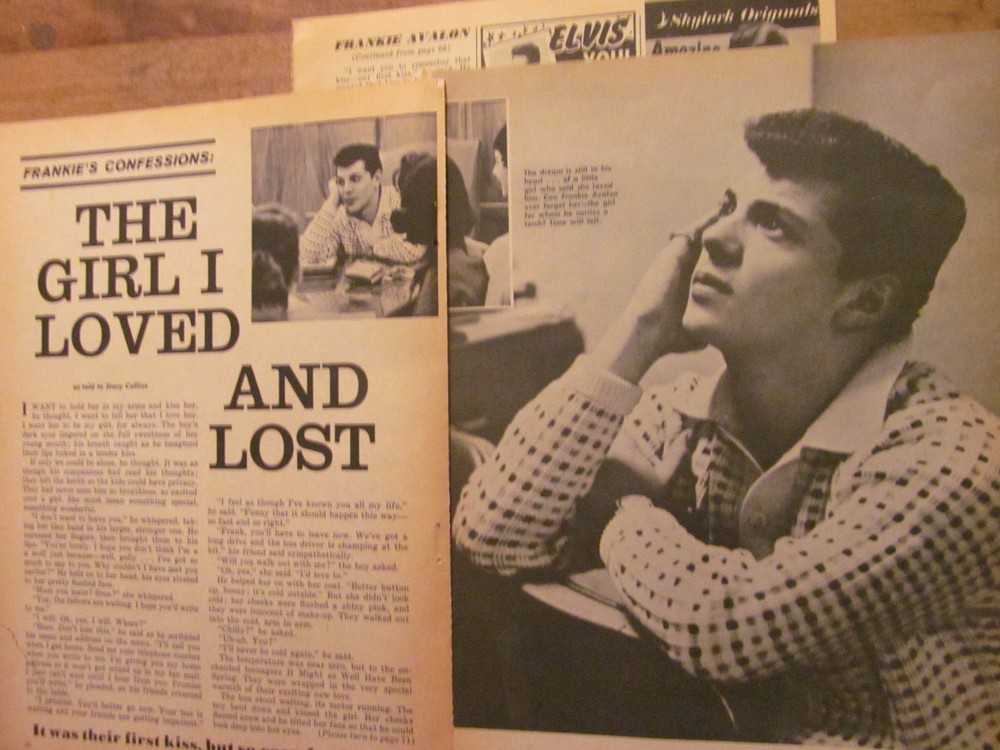 Frankie Avalon, Three Page Vintage Clipping
