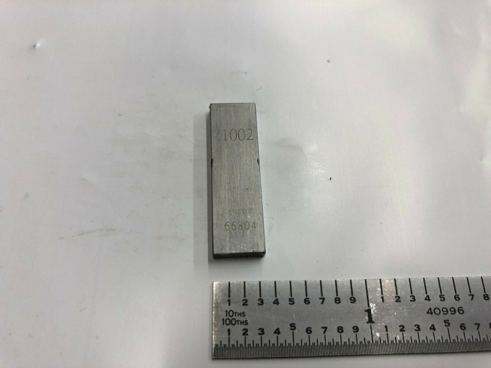 .1002 Starrett Rectangular Steel Gage Gauge Block.