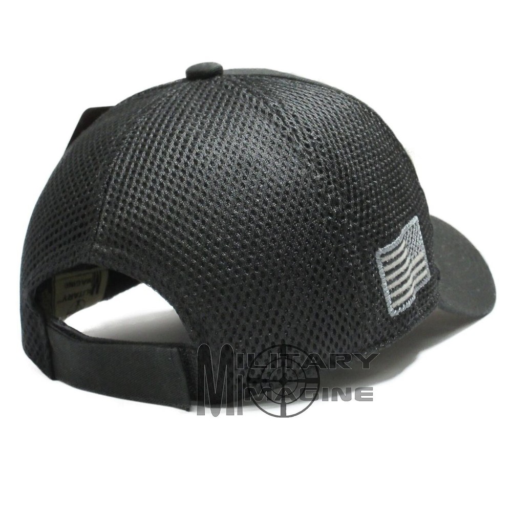 2nd Amendment 1791 American Flag 2A Hat Black Micro Mesh Tactical Cap