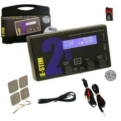 E-Stim 2B / 2B PROPACK Digital Estim 17 Modes 2 O/P Optional+PSU+Remote PC-Link