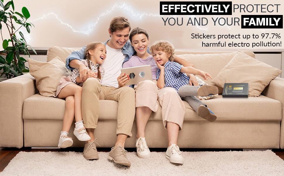 Advanced EMF & 5G Protection Silver Stickers Universal for Phones & Devices