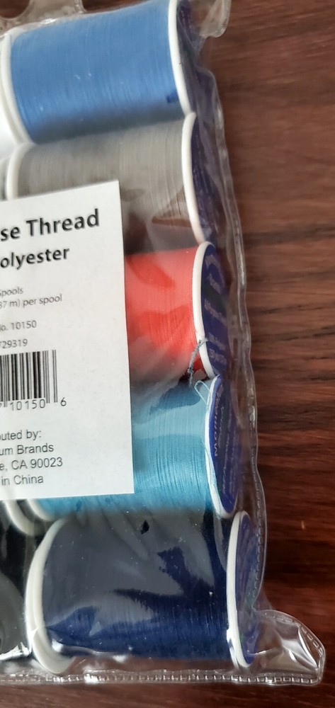 All-Purpose Thread Multicolor 10 Spools 150 Yards Per Spool Polyester Craft New