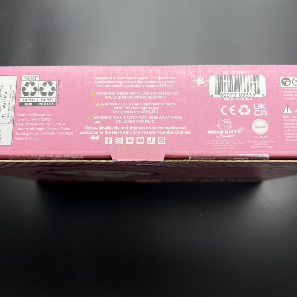 Hello Kitty Inflatable Floating Island Float Large - 4' Diameter NIP