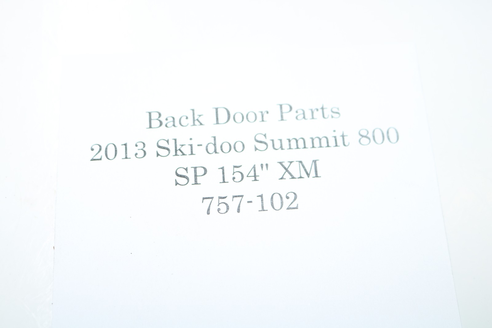2013 Ski-doo Summit Sp 800 Etec 154" Xm Brake Master Cylinder W Lever