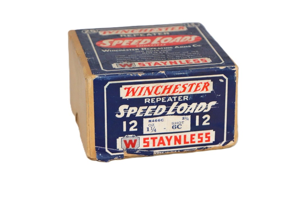 Vintage Winchester Repeater "Speed Loads" 2-Piece Shot Shell Box - Empty