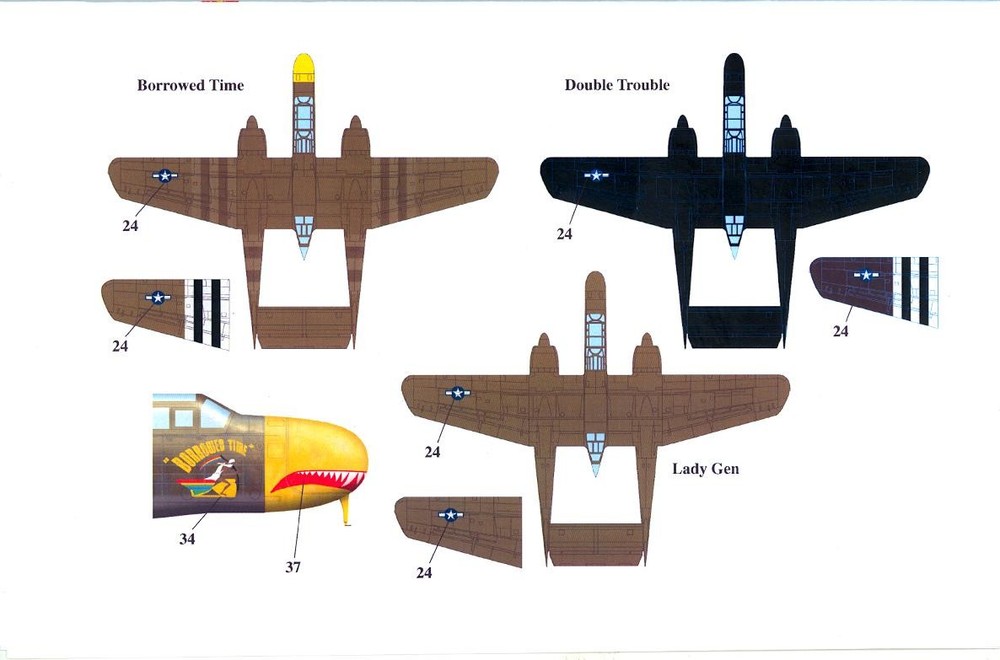 EagleCals Decals 1/72 NORTHROP P-61A BLACK WIDOW