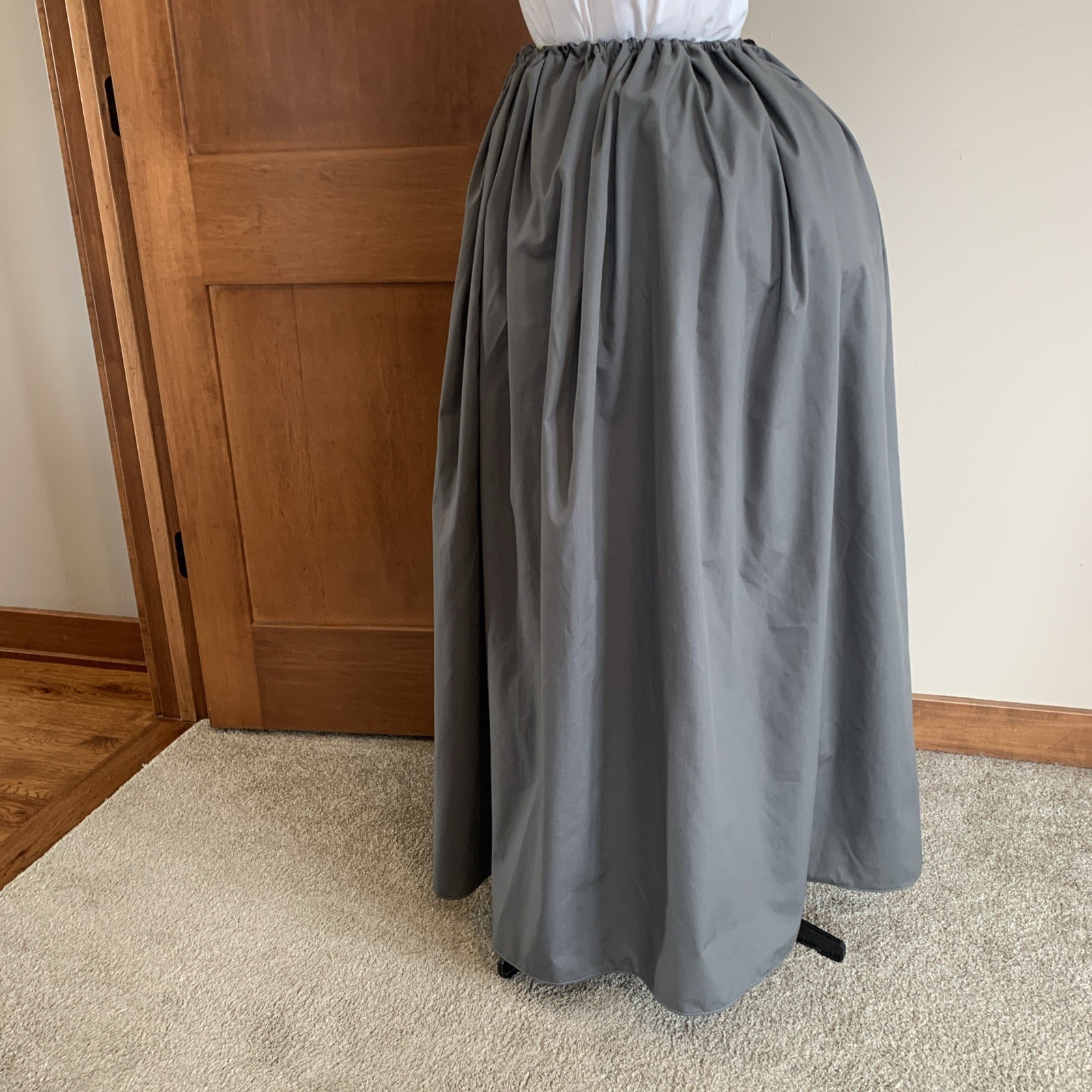 Outlander Skirt.Drawstring , One Size. Poly Cotton. Colonial, Pioneer, Petticoat