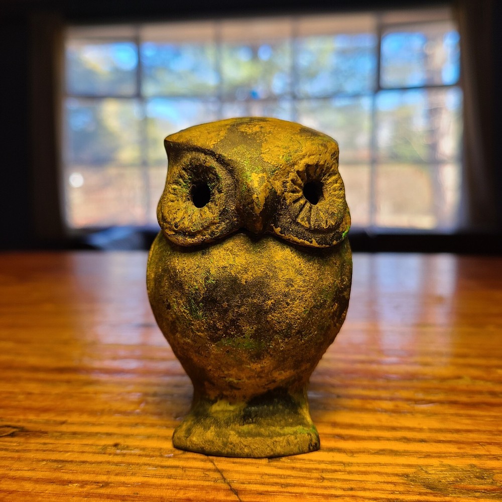 Cast Iron Owl Censer. Japan