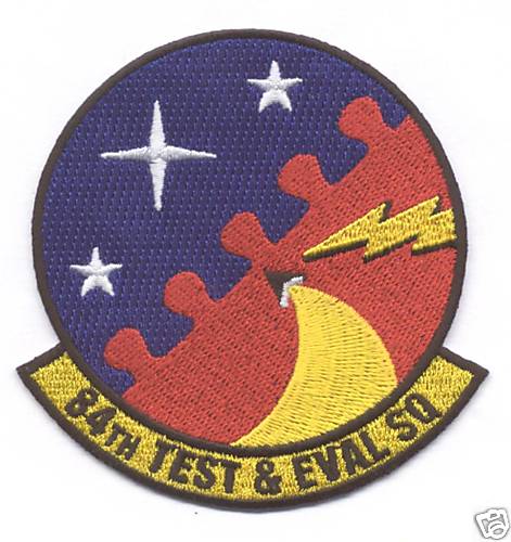 84th TEST&EVAL SQUADRON (BLACK BORDER) patch