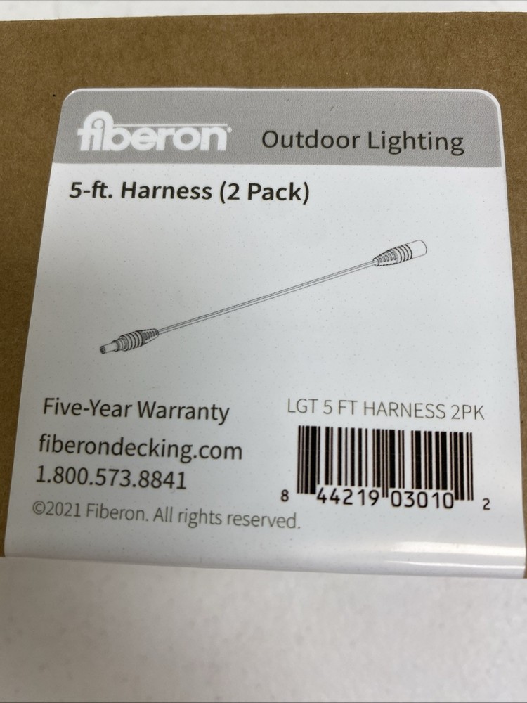 Fiberon Outdoor Lighting 5 ft. Wire Harness (2-Pack)
