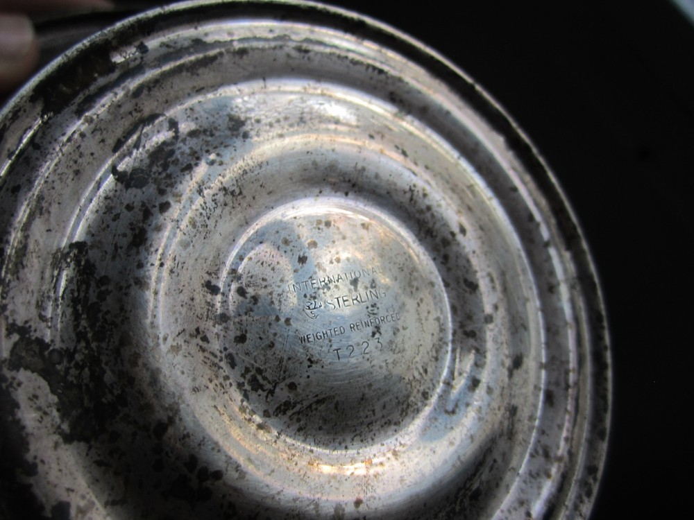 sterling silver weighted tray/bowl