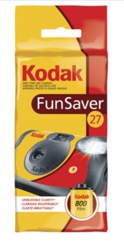 2 x Kodak FunSaver One Time Use Camera with Flash, 27 Exposure