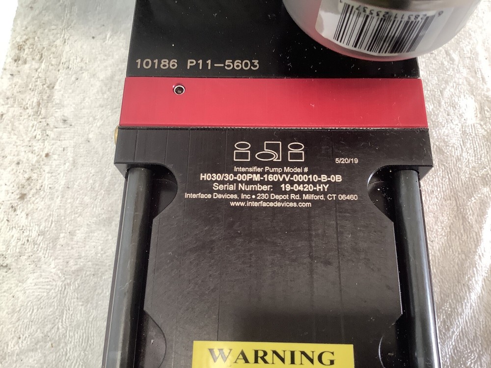 Interface Devises H Series Intensifier Pump Model H030/30