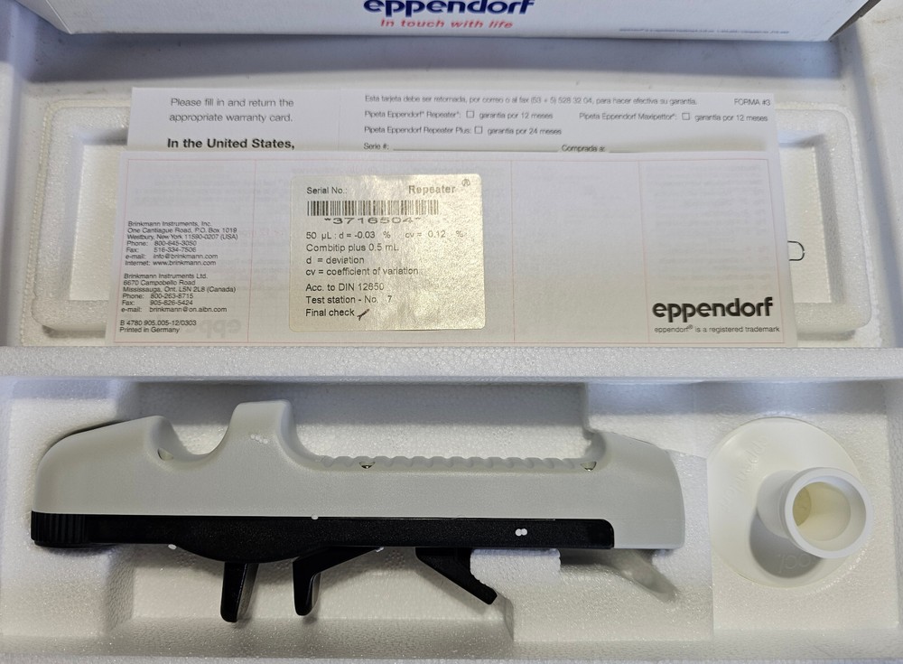Eppendorf Multipette 4780 Repeater Pipette New