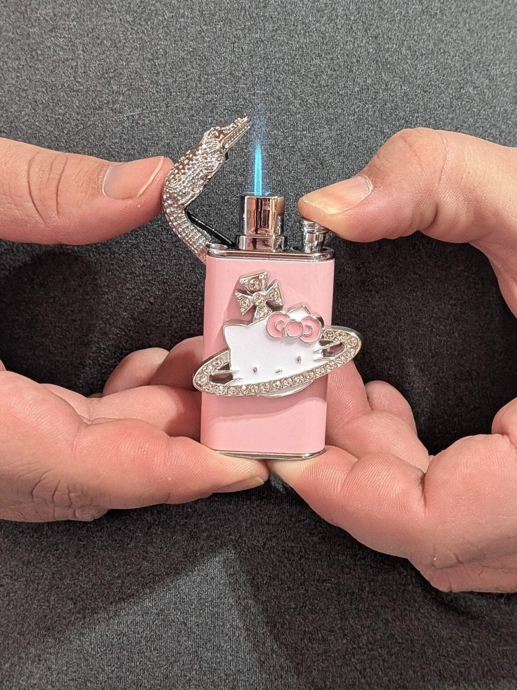 Hello Kitty Duel Flame Lighter Butane.