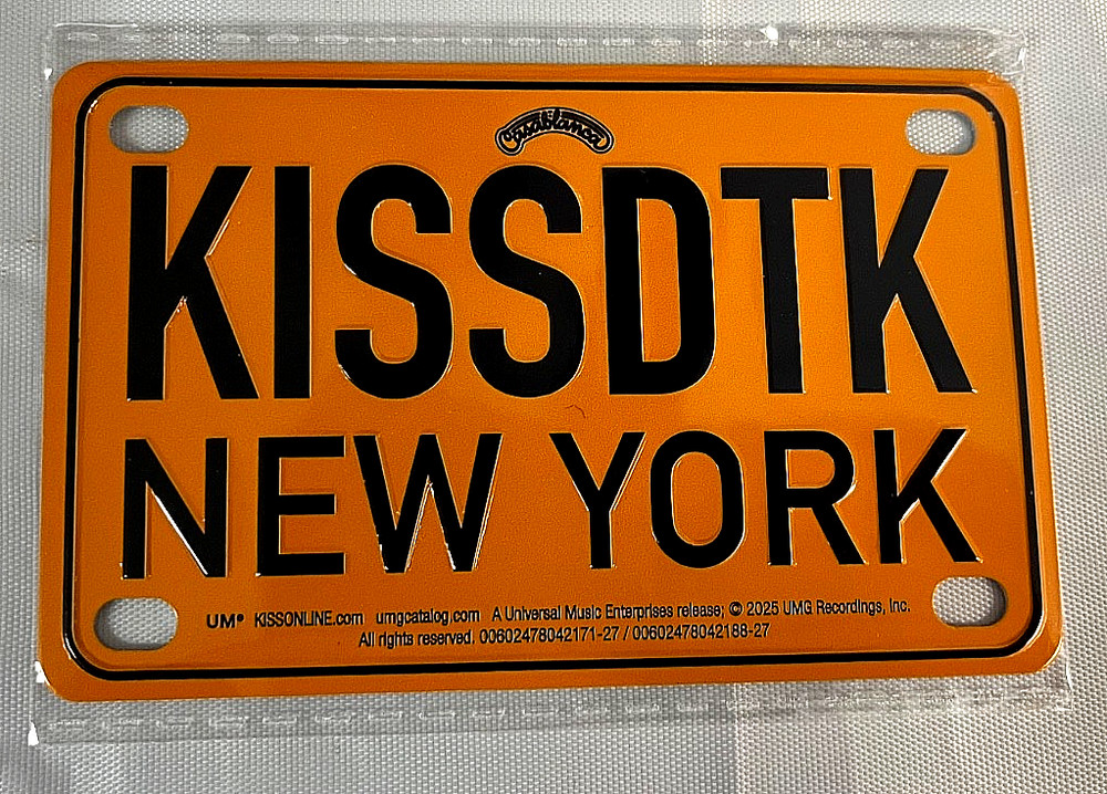 Kiss New York License Plate Dressed To Kill 50th Anniversary Box Set Ace DTK New