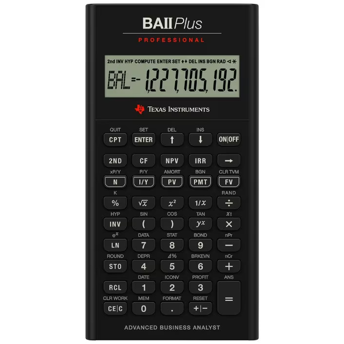 Texas Instruments BA II Plus Professional Calculator