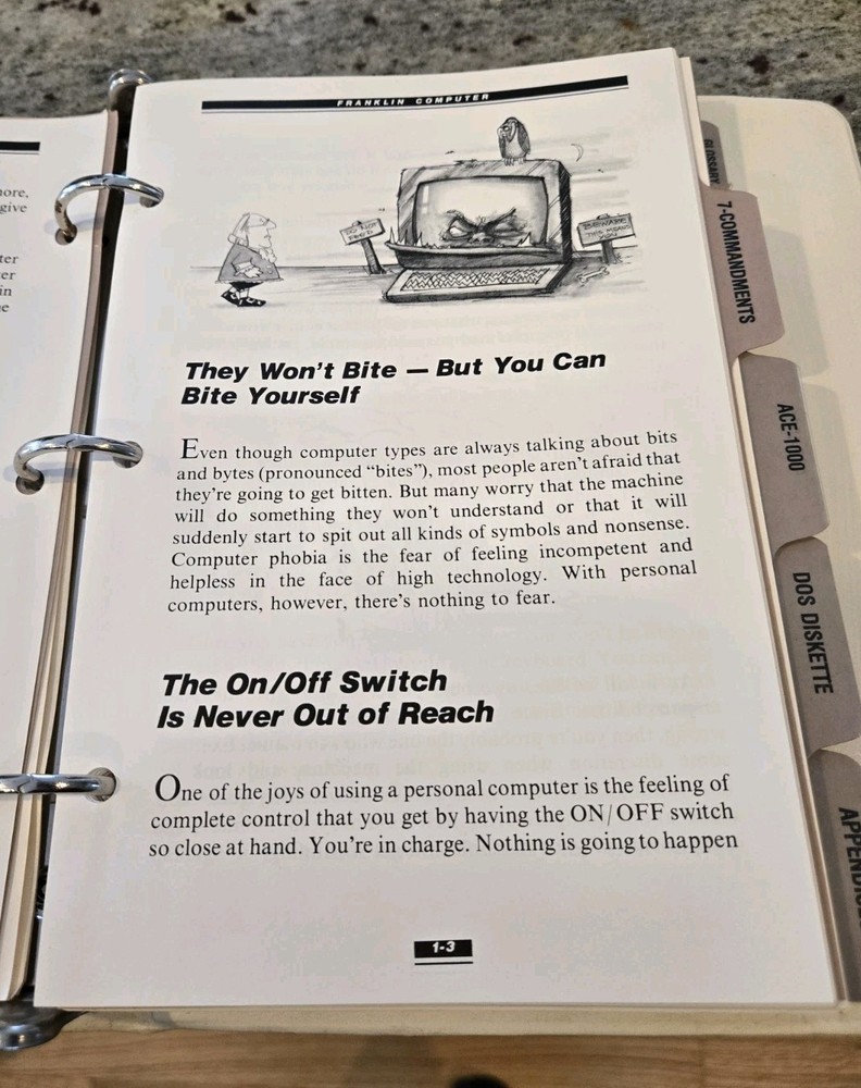 Franklin Ace 1000 User Reference Manual with Diagnostic Schematics VERY NICE