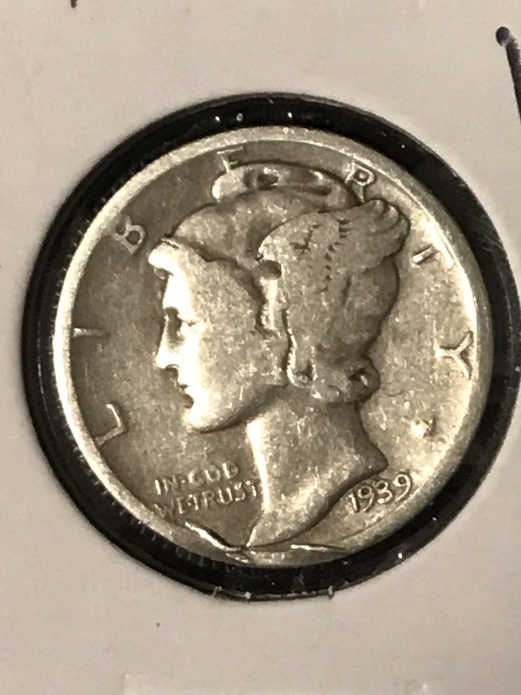 1939-D Mercury Dime VG+