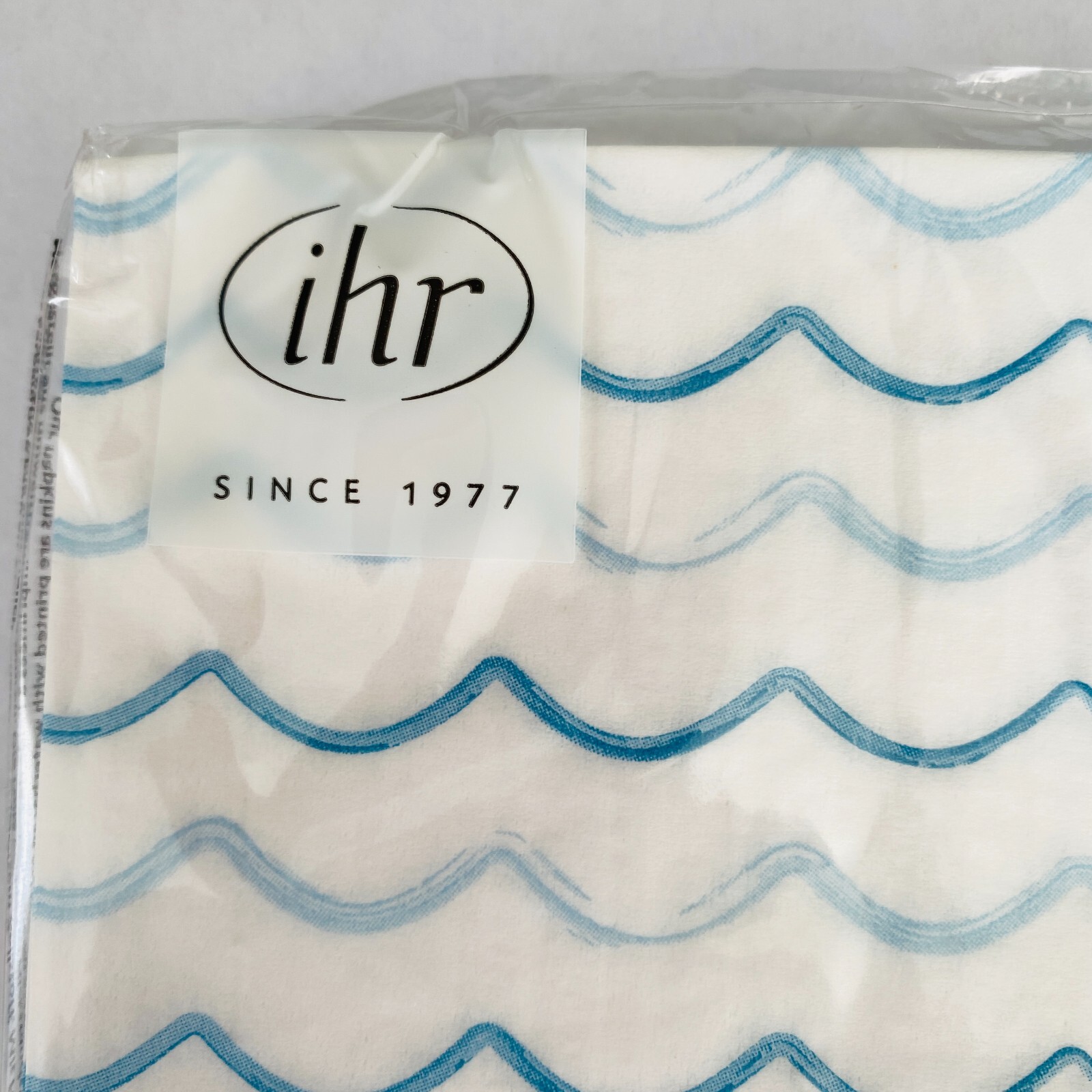 IHR Cocktail Napkins 3-Ply Paper Napkin 20-Count Coastal Seahorse Waves