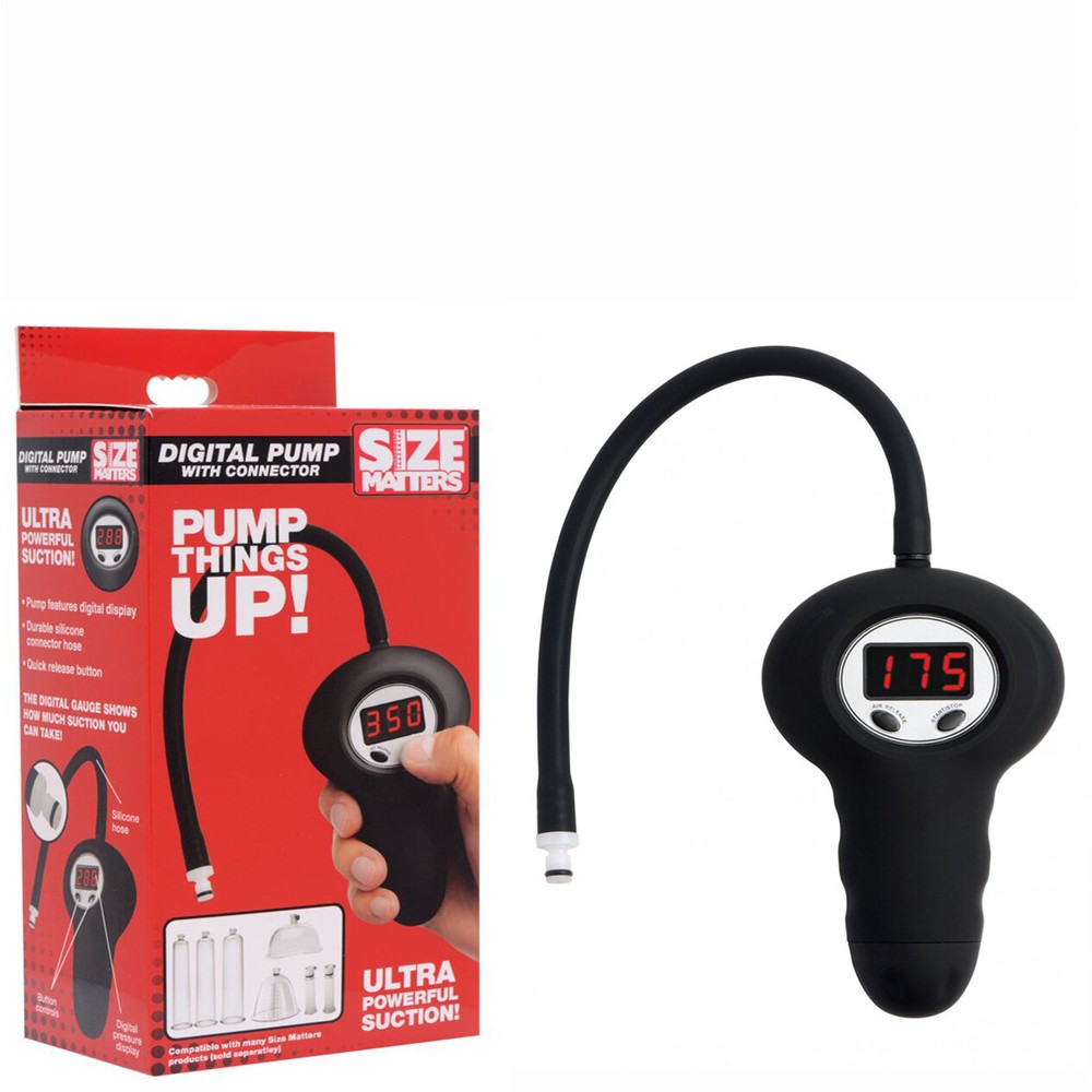 Digital Pump with Connector Penis Enhancement ED Pump Device