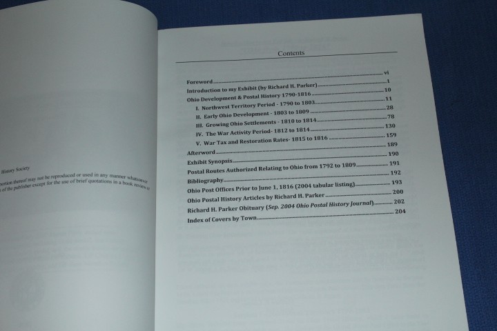 Ohio Development Postal History 1790 1916 Richard Parker Exhibit BlueLakeStamps