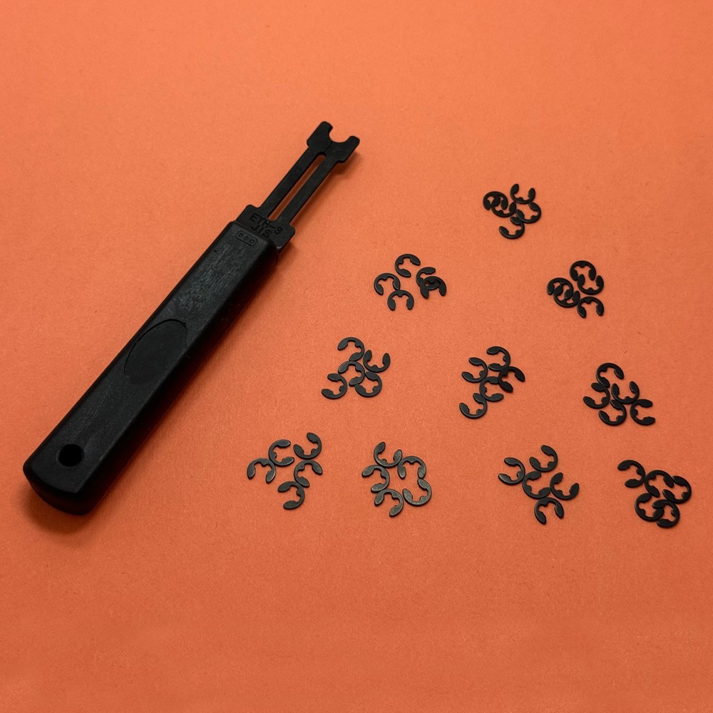 E-CLIP/Eclip/side mount retaining ring -- Installer TOOL ETH-3 3mm & 50 E-clips