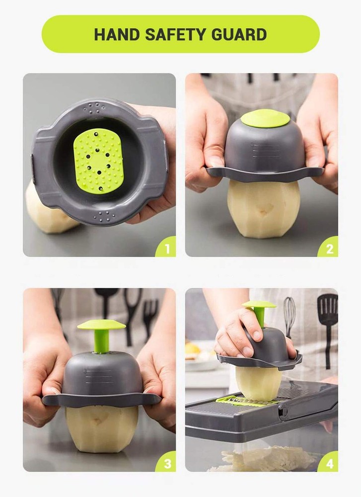 ADOV Vegetable Chopper, 14 in 1 Multi-Function Kitchen Mandoline Slicer, 7 Re...