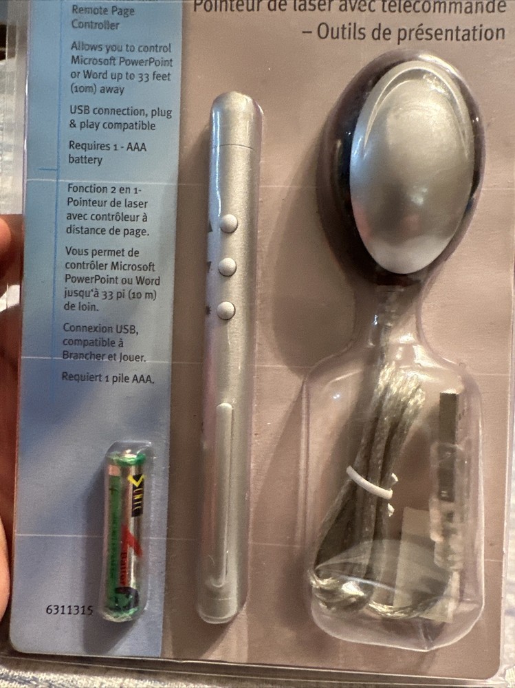 Laser Pointer Remote Control Tool Nexxtech Business Office Presentaion New