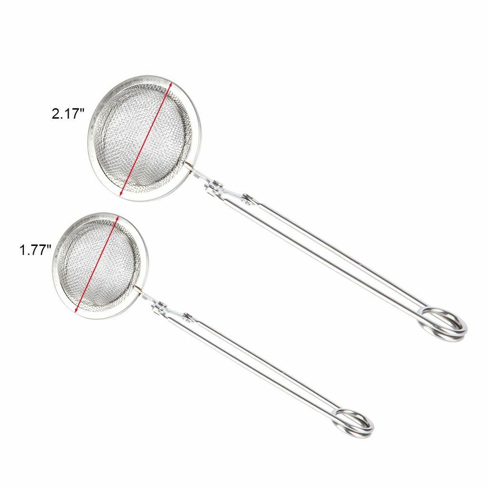 Tea Mesh Stainless Steel Strainer with Handle (4 Pack) Ball Shape Tea Infuser US
