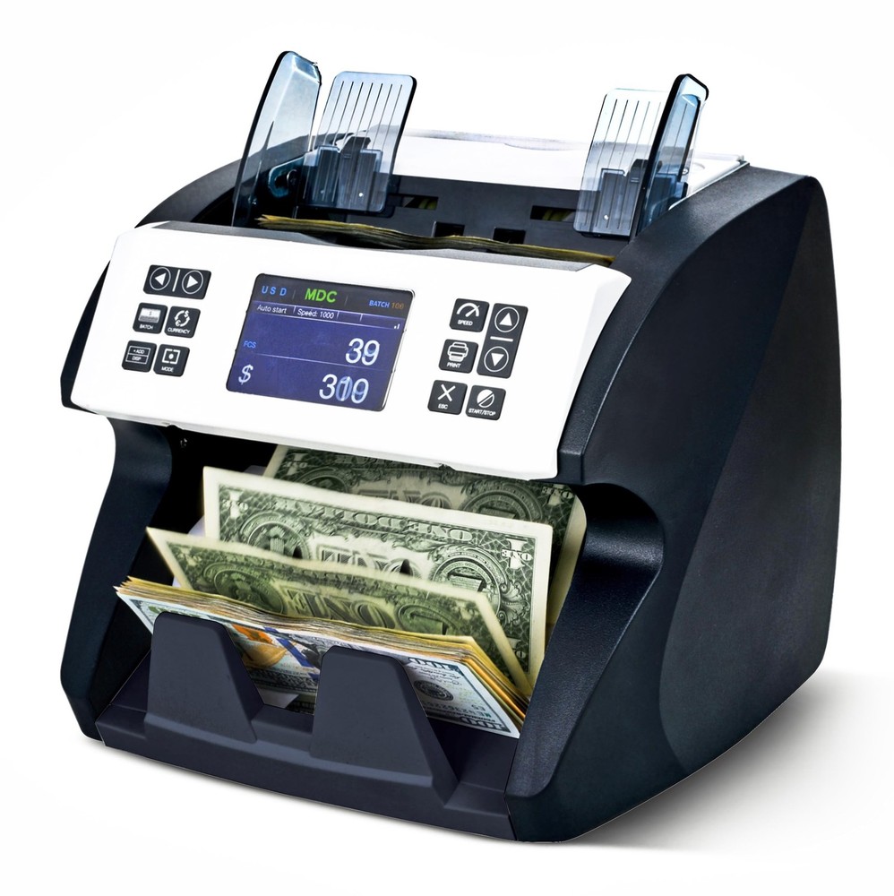 MA-180S Front Loading CIS Sensor Mixed Denomination Bill Counter Money Counti...