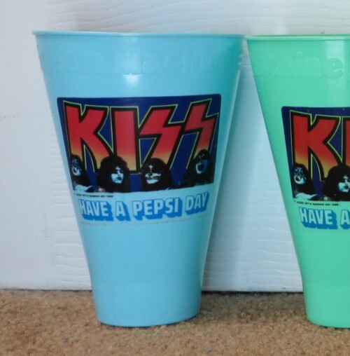 KISS BLUE PEPSI SCREAM MACHINE CUP AUCOIN 1977