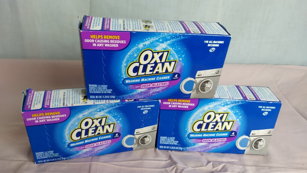 OxiClean Washing Machine Cleaner with, ODOR BLASTERS, 4 Count