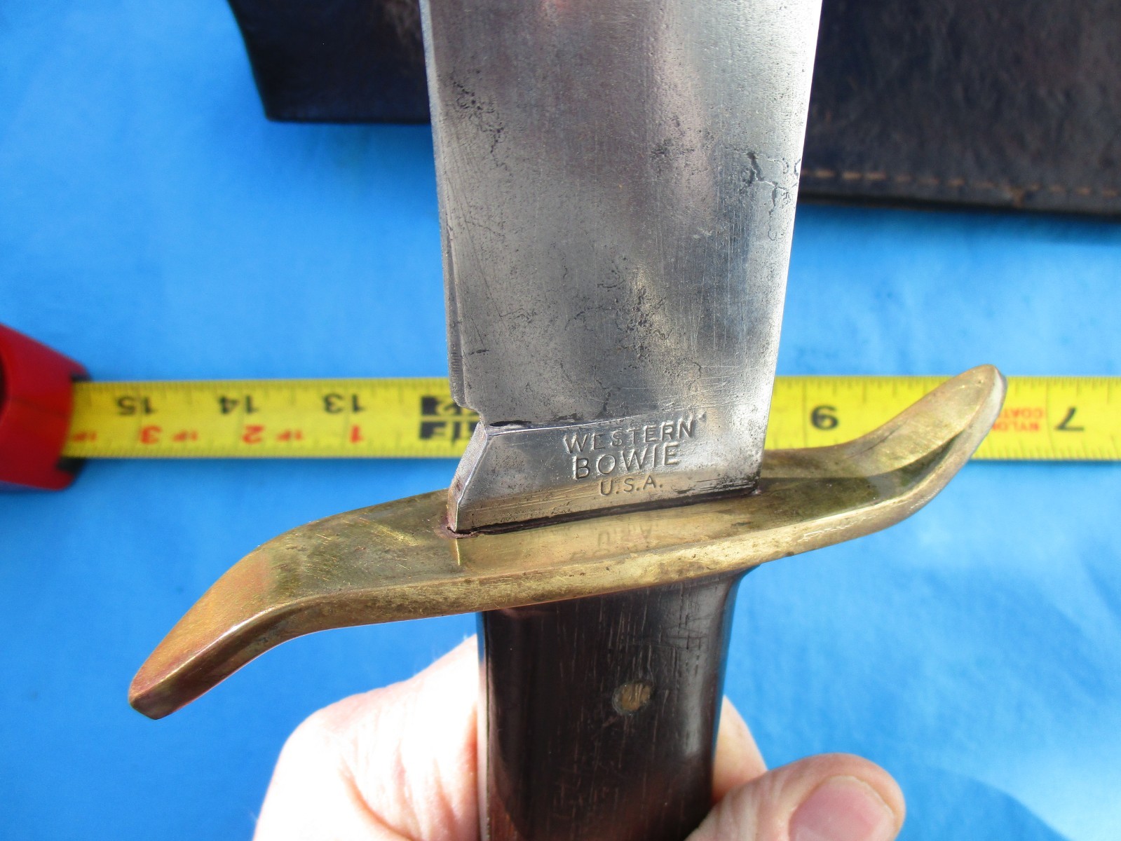 Vintage Western Bowie Knife 1960s Vietnam Era Old Used (Not Marked W49)