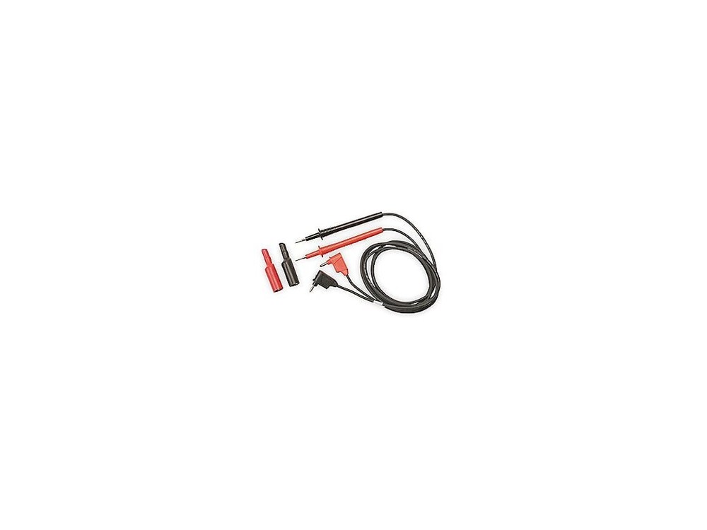 Simpson 00125 Probe Set, Threaded with Clips, BANANA