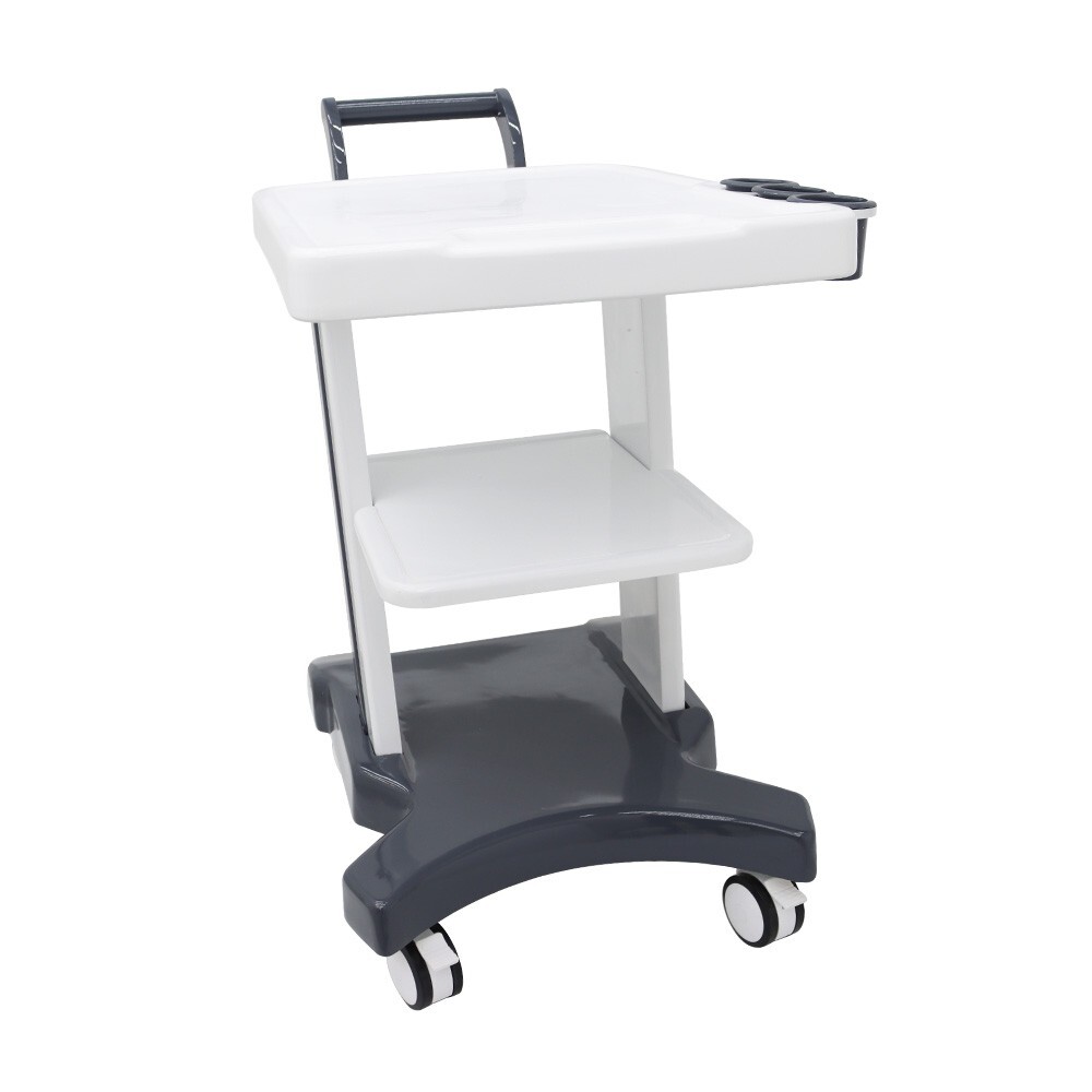 3 Holes ABS Mobile Trolley Cart for Portable Ultrasound Scanner System w/Wheels