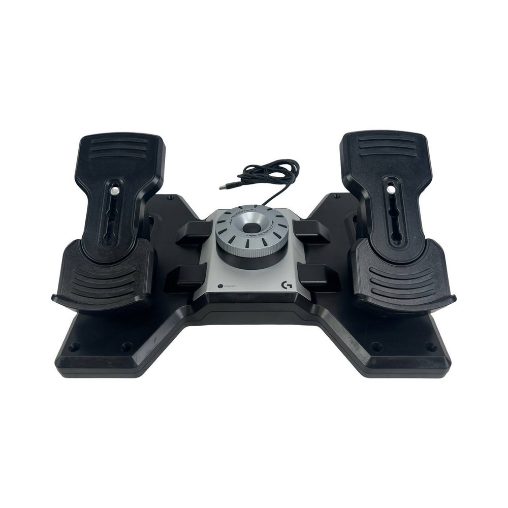 Logitech G Flight Simulator Rudder Pedals J-U0005 PC USB - Tested